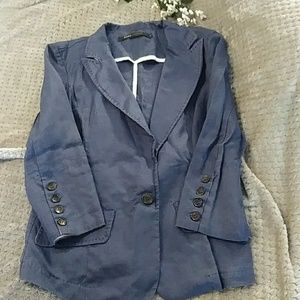 Marc Jacobs blue linen blazer size large